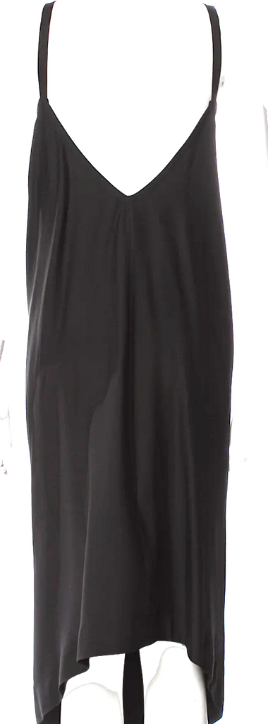 Isabel Benenato Italy. Black Square Neckline Long Dress