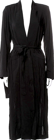 Mademoiselle NON NON Japan. Black Stretch Wool Pleated Skirt