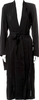 Isabel Benenato Italy. Black Wool/Viscose Blend Trench Coat