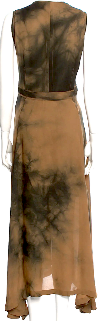 Isabel Benenato Italy. Tie-Dye Print Long Dress