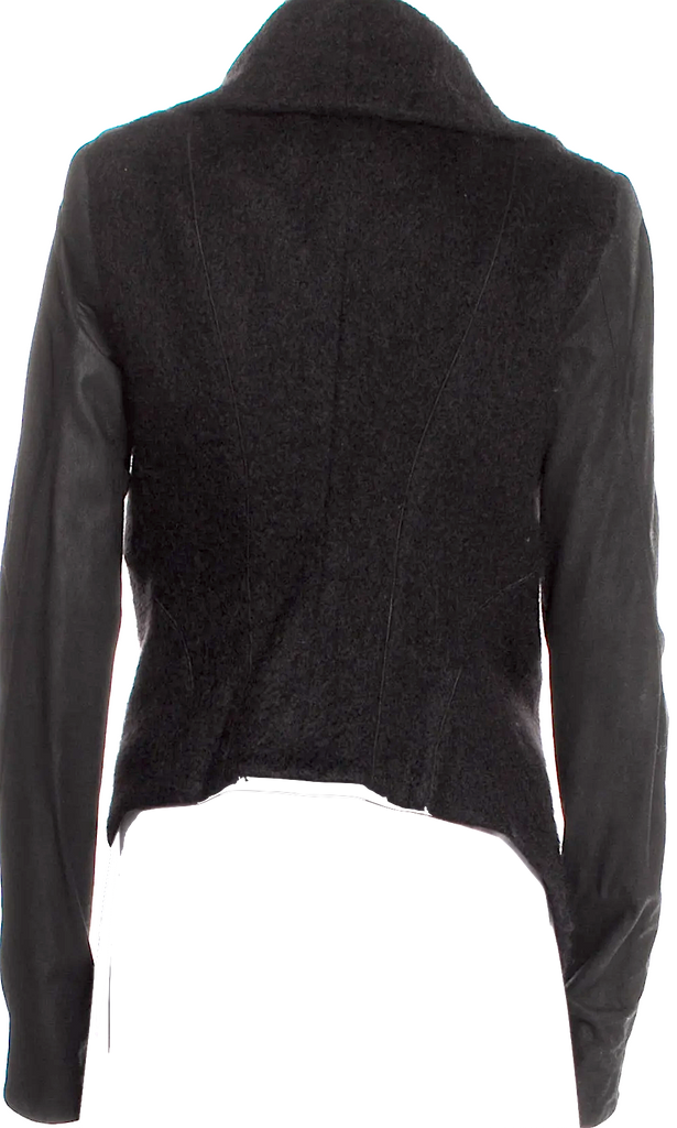 Isabel Benenato Italy. Mohair/Wool/Blend Biker Style Sweater/Jacket