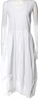 IVAN GRUNDAHL Copenhagen. White 100% Cotton Scoop Neck Midi Length Dress