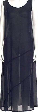 Ghost London. Tanya Sarne. Vintage Black Floral Viscose Maxi Dress