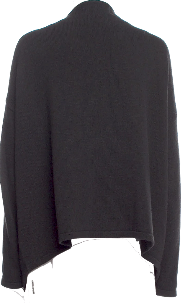 Ivan Grundahl Copenhagen. Black Knit V-Neck Cardigan Style Sweater