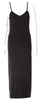 Ivan Grundahl Copenhagen. Black Viscose Blend V-Neck Long Dress