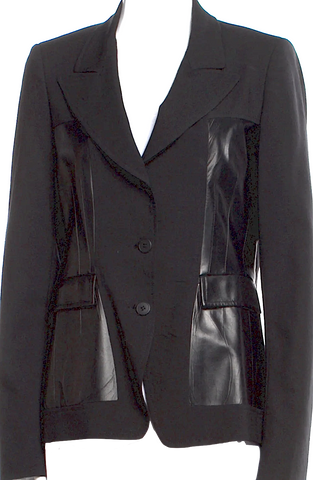 ISSEY MIYAKE JAPAN. zucca Navy Wool Nylon Short Pea Coat