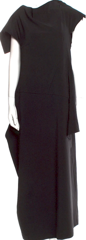 Celine Paris. Phoebe Philo Designed Black Viscose/Acetate Blend Mini Dress