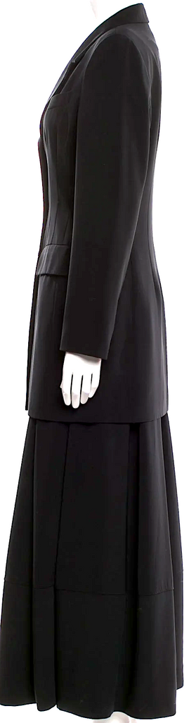 Ivan Grundahl Copenhagen. Black Viscose Blend Skirt Suit/tunic Jacket, Sold Together or Separately (See Description)