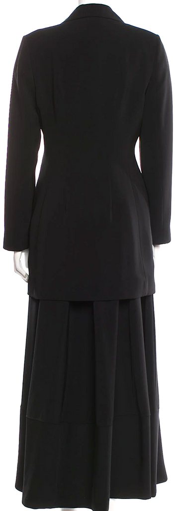 Ivan Grundahl Copenhagen. Black Viscose Blend Skirt Suit/tunic Jacket, Sold Together or Separately (See Description)