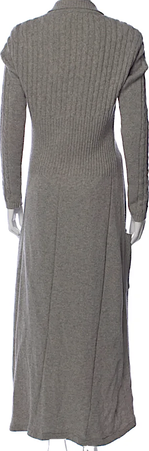 Ivan Grundahl Copenhagen Long Grey Button Front Sweater