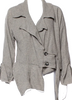 Ivan Grundahl Copenhagen. Neutral Color Linen Blend Asymmetrical Jacket
