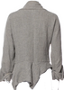 Ivan Grundahl Copenhagen. Neutral Color Linen Blend Asymmetrical Jacket