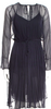 Jil Sander Blue Silk Knee-Length Dress