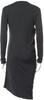 Jil Sander Black Rayon/Spandex V-Neck Midi Length Dress