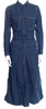 Kapital Japan. Blue Cotton Denim Long Shirtdress
