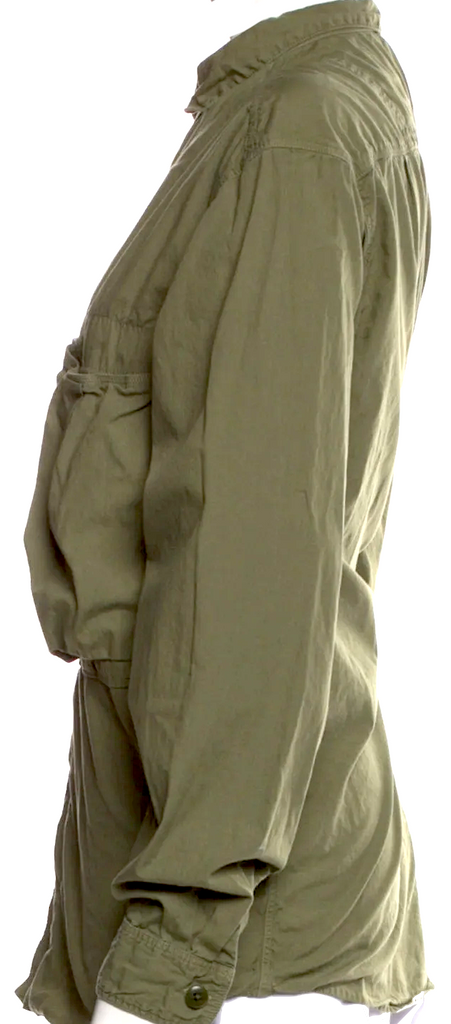 Kapital Japan. Green Long Sleeve Button-Up Top / Light Jacket