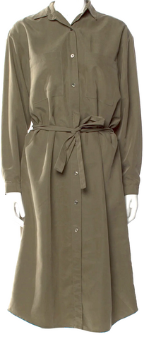 Lanvin Paris. Black Silk Knee-Length Dress