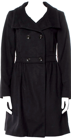 ISSEY MIYAKE JAPAN. zucca Navy Wool Nylon Short Pea Coat