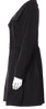 Love Moschino Italy. Black Virgin Wool Peacoat
