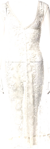 Dolce & Gabbana Italy. Beige Sleeveless Bodycon Midi Dress