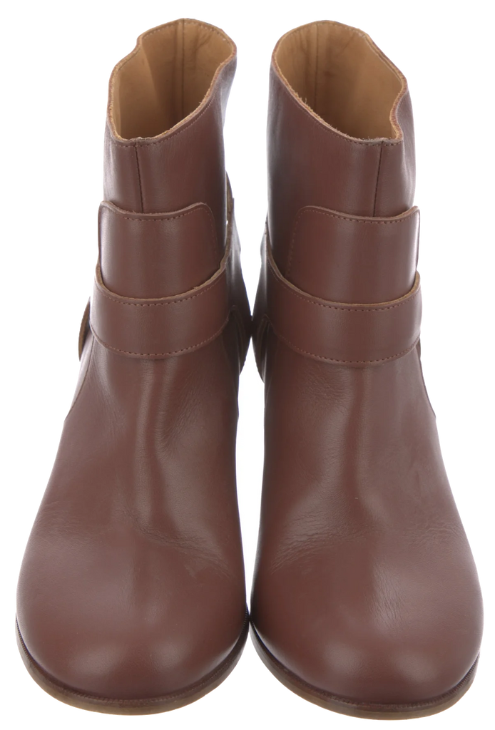 Maison Martin Margiela. MM6. Camel Color Leather Ankle Boots SZ 40