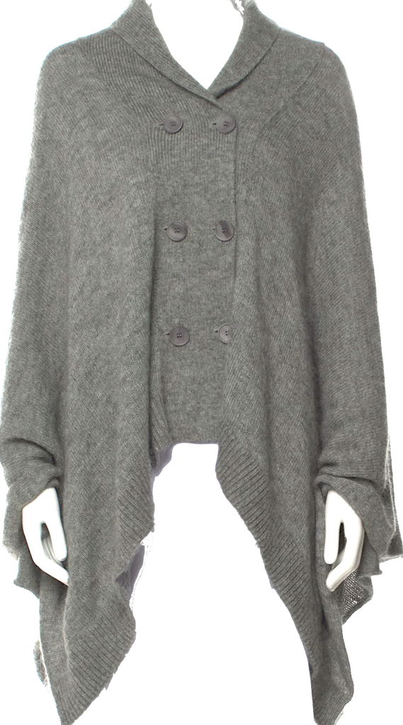 Maison Margiela MM6 Paris. Cotton/Mohair Cardigan/Poncho Style Sweater