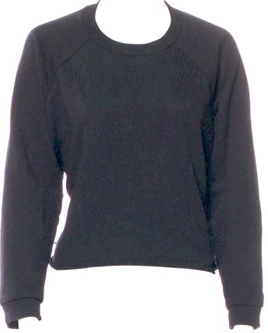 Maison Margiela Paris. MM6. Black Wool Cutout Accent Turtleneck Sweater