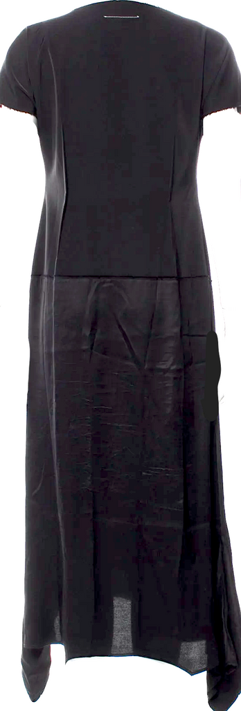 Maison Margiela Paris. MM6. Black Bateau Neckline Long Dress