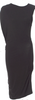 Maison Margiela Paris. MM6. Black Bateau Neckline Knee-Length Dress