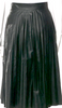 Maison Margiela Paris. MM6. Black Pleated Accents Midi Length Skirt