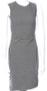 ALEXANDER MCQUEEN UK. McQ. Black Plaid Print Knee-Length Dress