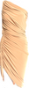 NORMA KAMALI NY. NEW. NWT. Neutral Color One-Shoulder Dress