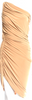 NORMA KAMALI NY. NEW. NWT. Neutral Color One-Shoulder Dress