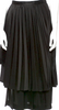 Comme des Garcons Japan. noir kei ninomiya PolyTech Pleated Midi Length Skirt