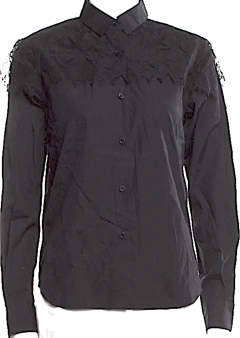 noir kei ninomiya JAPAN. (Comme des Garcons) 2020 SS Collection Long Sleeve Button-Up Top