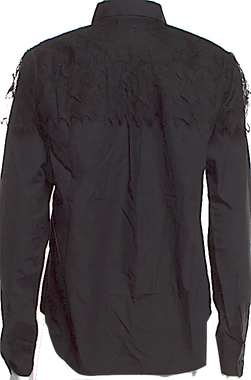 noir kei ninomiya JAPAN. (Comme des Garcons) 2020 SS Collection Long Sleeve Button-Up Top