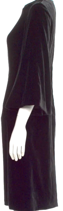 noir kei ninomiya COMME DES GARCONS JAPAN. 2017 COLLECTION. Black Midi Length Dress