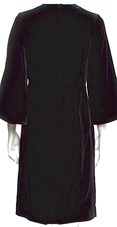 noir kei ninomiya COMME DES GARCONS JAPAN. 2017 COLLECTION. Black Midi Length Dress
