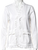 noir kei ninomiya (Comme des Garcons) Japan. White Cotton Blazer