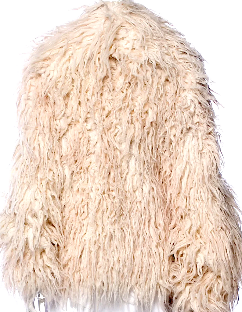 The People Of The Labyrinths Amsterdam. Long Faux Fur Jacket