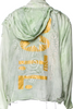 The People Of The Labyrinths Amsterdam Light Green Wash Silk Jacket