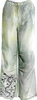 The People Of The Labyrinths Amsterdam. NEW W/TAGS. Wide Leg Silk Handpainted Graphic Print Pants