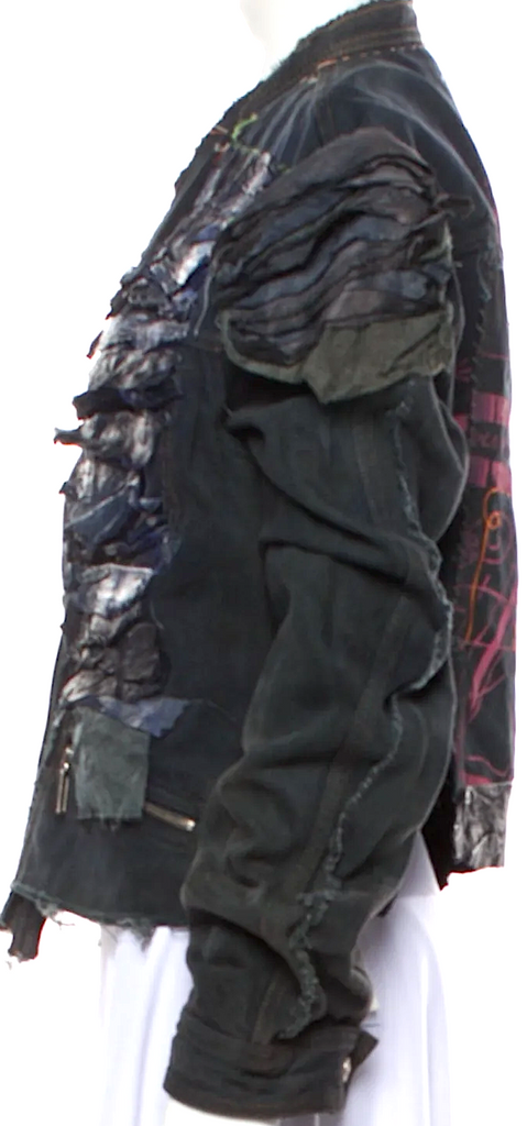 The People Of The Labyrinths  Amsterdam. Raw Edge & Distressed Jacket
