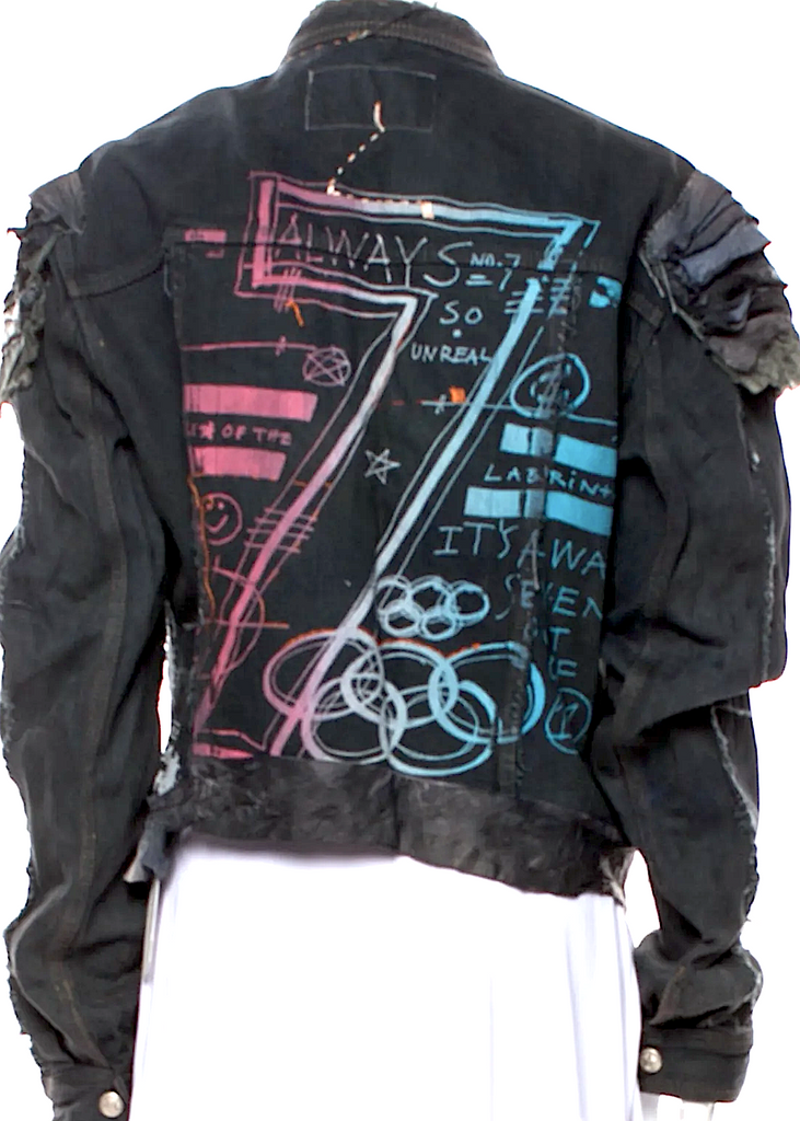 The People Of The Labyrinths  Amsterdam. Raw Edge & Distressed Jacket