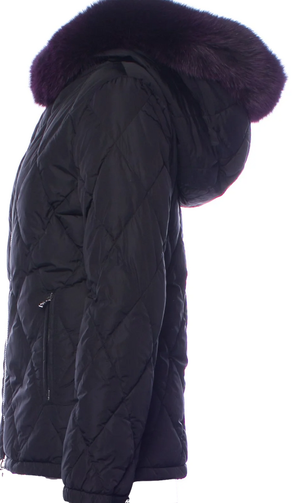 PRADA SPORT ITALY.  Black Tessuto Nylon Down Filled Winter Jacket From the 2008 Collection