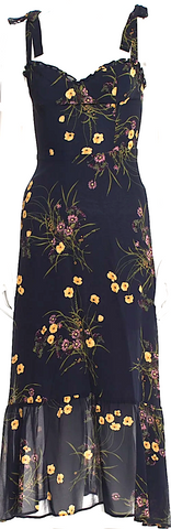 Bernhard Willhelm Belgium/Paris. Black Cotton Blend Sheath Dress