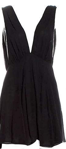 Bernhard Willhelm Belgium/Paris. Black Cotton Blend Sheath Dress