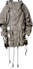 Rundholz Germany. Grey Cotton Blend Oversized Parka SZ S - L
