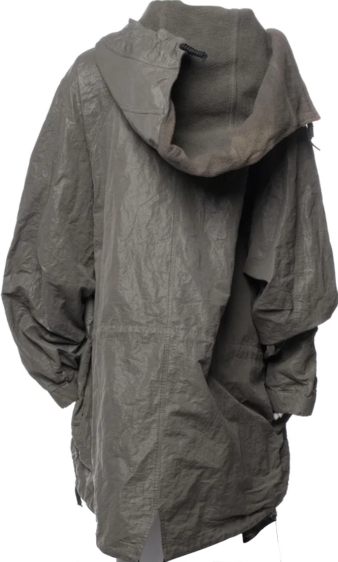 Rundholz Germany. Grey Cotton Blend Oversized Parka SZ S - L