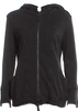 Rundholz GERMANY. Dark Grey Jacket  With Hood Raw-Edge Trim & Stand Collar